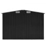Casetta da Giardino 257x298x178 cm in Metallo Antracite
