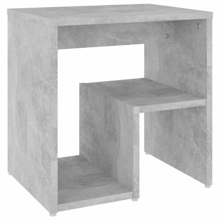 Comodino Grigio Cemento 40x30x40 cm in Legno Multistrato