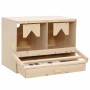 Casetta Cova per Galline 2 Scomparti 63x40x45cm Legno di Pino