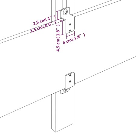 Testiera 2 pz Grigio Scuro 80x5x78/88 cm in Velluto