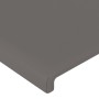 Testiera ad Orecchio Grigio 103x16x118/128cm in Similpelle