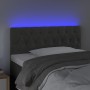 Testiera a LED Grigio Scuro 90x7x78/88 cm in Velluto