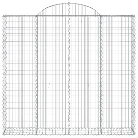 Cesti Gabbioni ad Arco 3 pz 200x30x180/200 cm Ferro Zincato