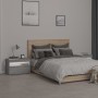 Comodini 2 pz con Luci LED Grigio Sonoma 60x35x40 cm