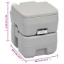 Set Toilette Portatile Campeggio Supporto Lavamani Tanica Acqua