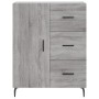 Credenza Grigio Sonoma 69,5x34x180 cm in Legno Multistrato