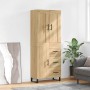 Credenza Rovere Sonoma 69,5x34x180 cm in Legno Multistrato