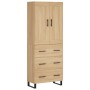 Credenza Rovere Sonoma 69,5x34x180 cm in Legno Multistrato