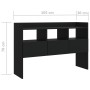 Credenza Nera 105x30x70 cm in Legno Multistrato