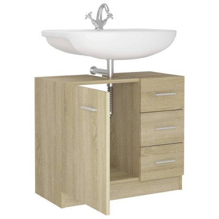 Mobile Sottolavabo Rovere Sonoma 63x30x54 cm Legno Multistrato