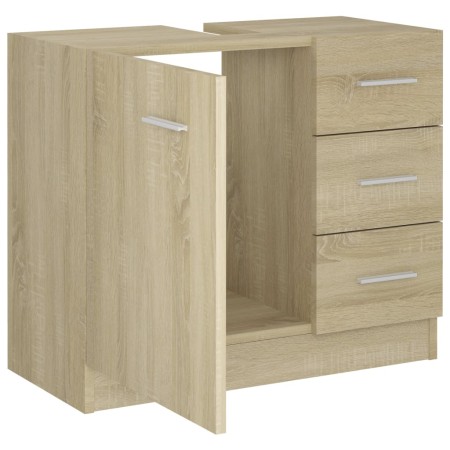 Mobile Sottolavabo Rovere Sonoma 63x30x54 cm Legno Multistrato