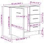 Mobile Sottolavabo Rovere Sonoma 63x30x54 cm Legno Multistrato