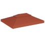 Copertura Superiore Gazebo a 2 Strati 310g/m² 4x3m Terracotta