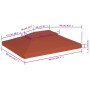 Copertura Superiore Gazebo a 2 Strati 310g/m² 4x3m Terracotta