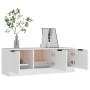 Mobile Porta TV Bianco 102x35x36,5 cm in Legno Multistrato