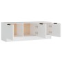 Mobile Porta TV Bianco 102x35x36,5 cm in Legno Multistrato