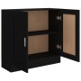 Libreria Nera 82,5x30,5x80 cm in Legno Multistrato