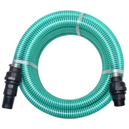 Tubo di Aspirazione con Connettori 7 m 22 mm Verde