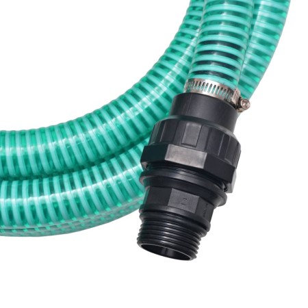 Tubo di Aspirazione con Connettori 7 m 22 mm Verde