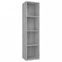 Libreria/Mobile TV Grigio Sonoma 36x30x143 cm Legno Multistrato