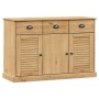 Credenza con Cassetti VIGO 113x40x75 cm Legno Massello di Pino