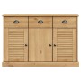 Credenza con Cassetti VIGO 113x40x75 cm Legno Massello di Pino