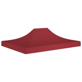 Tetto per Tendone per Feste 4,5x3 m Rosso Borgogna 270 g/m²