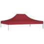 Tetto per Tendone per Feste 4,5x3 m Rosso Borgogna 270 g/m²