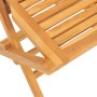 Set da Pranzo per Giardino 5 pz in Legno Massello di Teak