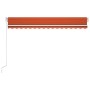 Tenda da Sole Manuale Retrattile 400x350 cm Arancione e Marrone