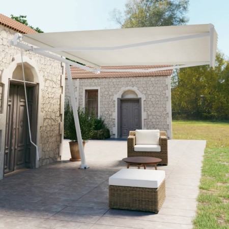 Tenda da Sole Manuale Autoportante 450x350 cm Crema