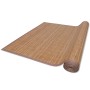 Tappeto Rettangolare in Bambù Marrone 80 x 300 cm