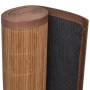 Tappeto Rettangolare in Bambù Marrone 80 x 300 cm