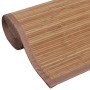 Tappeto Rettangolare in Bambù Marrone 80 x 300 cm