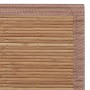 Tappeto Rettangolare in Bambù Marrone 80 x 300 cm