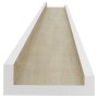 Mensole da Parete 4 pz Bianco e Rovere Sonoma 100x9x3 cm