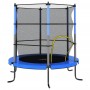 Set Trampolino con Rete di Sicurezza Rotondo 140x160 cm Blue