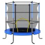 Set Trampolino con Rete di Sicurezza Rotondo 140x160 cm Blue