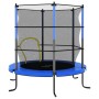 Set Trampolino con Rete di Sicurezza Rotondo 140x160 cm Blue