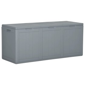 Baule da Giardino 270 L Grigio in Rattan PP