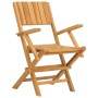 Sedie da Giardino Pieghevoli 8pz 55x61x90cm Legno Massello Teak