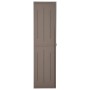 Armadio da Giardino Marrone 65x45x172 cm in PP Aspetto Legno