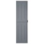 Armadio da Giardino Grigio 65x45x172 cm in Rattan PP