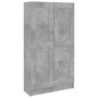 Libreria Grigio Cemento 82,5x30,5x150 cm in Legno Multistrato