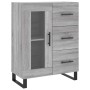 Credenza Grigio Sonoma 69,5x34x180 cm in Legno Multistrato