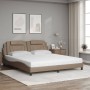 Letto con Materasso Cappuccino 180x200cm Similpelle