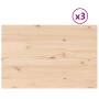 Piani Tavolo 3 pz 80x53x1,7 cm Rettangolare Legno Massello Pino