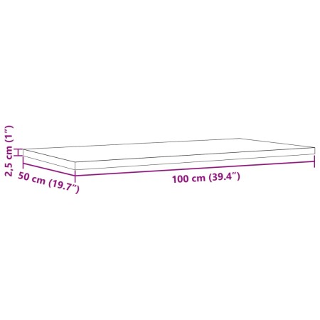 Piani Tavolo 4 pz 100x50x2,5cm Rettangolare Legno Massello Pino