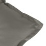 Cuscini Sedia Schiena Bassa 4 pz Grigio Mélange 100x50x7 cm