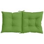 Cuscini Sedia Schiena Bassa 6 pz Verde Mélange 100x50x7 Tessuto